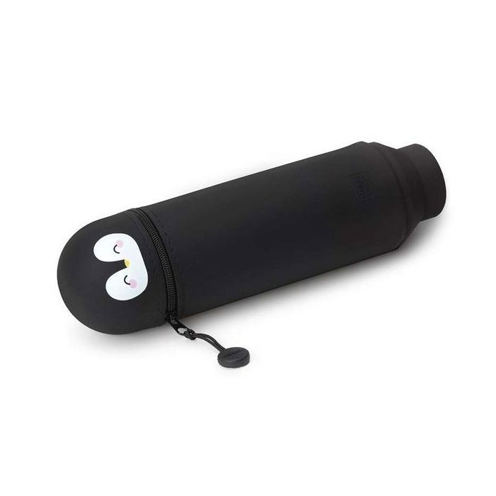 Legami – Astuccio 2 in 1 a forma di pinguino Kawaii, compatto e divertente per la scuola e l'ufficio