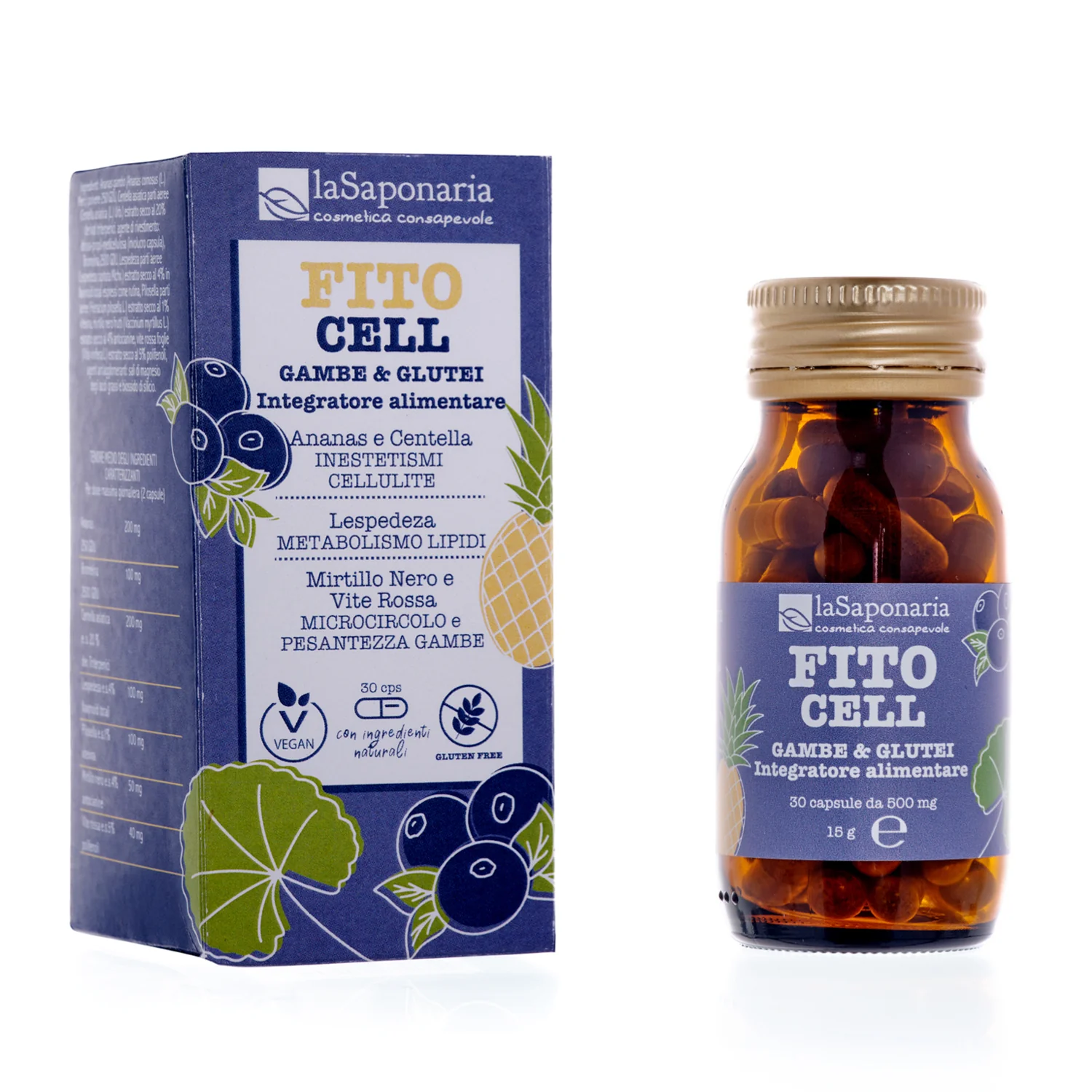 In&Out - integratori FITOCELL - Integratore alimentare cellulite e microcircolo - Integratore Circolazione, Integratore Corpo e Detox