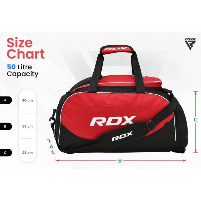 Bolsa deportiva RDX MMA, mochila de gimnasio, mochila para equipo de boxeo y gimnasia, bolso de hombro, senderismo