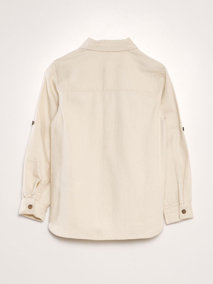 Camisa de cáñamo - BEIGE