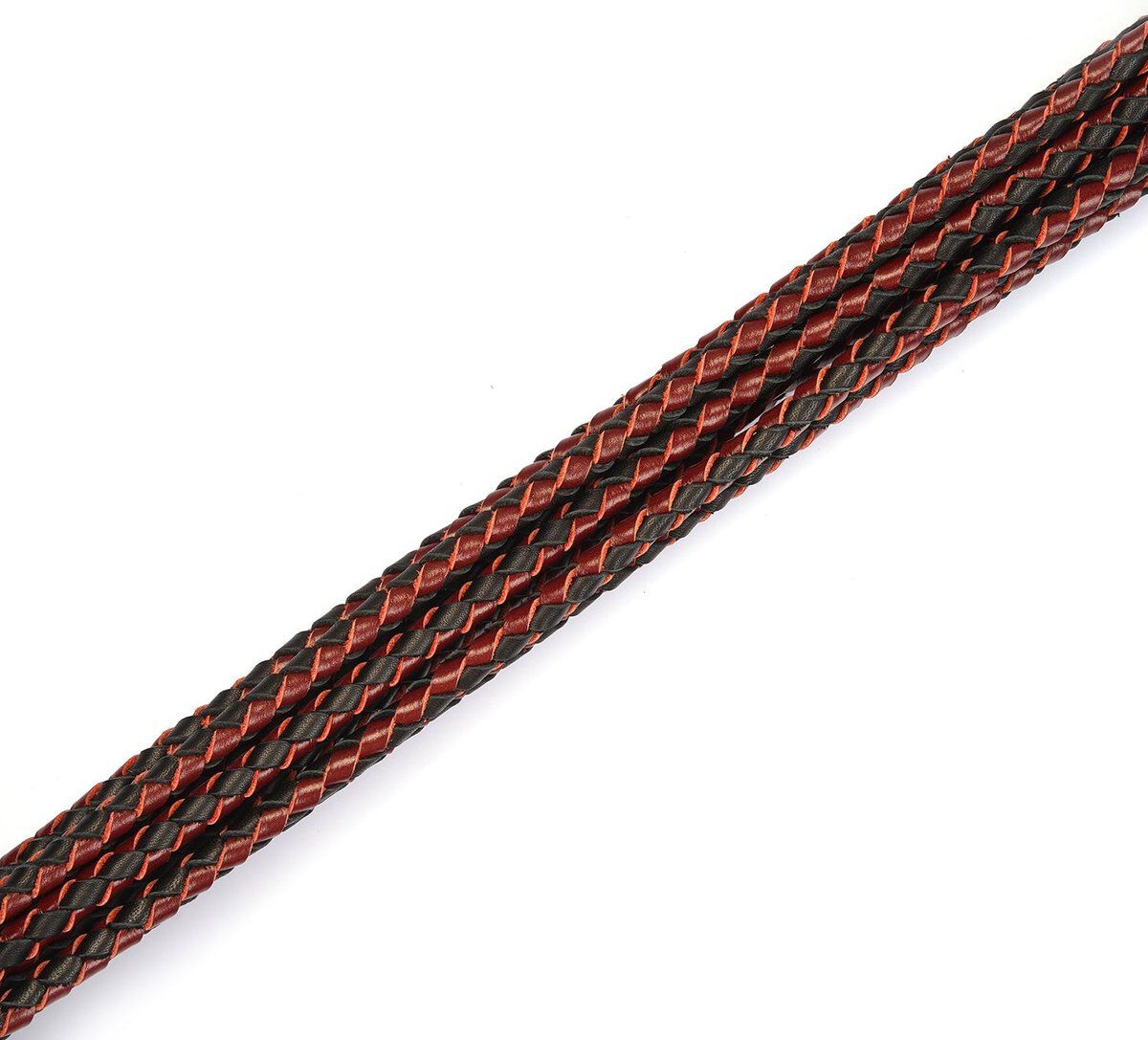 Liebe Seele vinrød og sort læderpisk Cat O Nine Tails