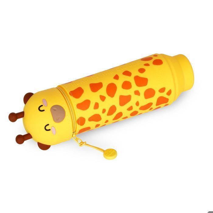 Trousse 2 en 1 - Legami - Girafe - Silicone souple - Rétractable - Mixte