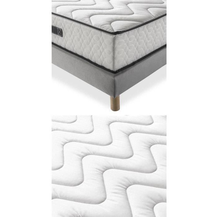 Colchón y base de cama de 140x190 cm - Espuma - 25 cm - DEKO DREAM HOTEL Seasons