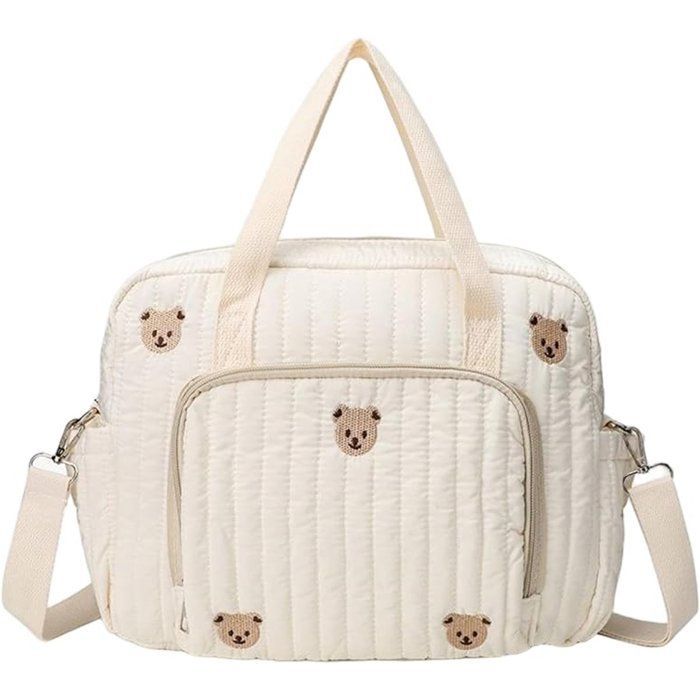Mochila cambiador de gran capacidad - 35 x 10 x 28 cm - Bolso cambiador portátil y ligero - Con asa y correa para el hombro - Ideal para