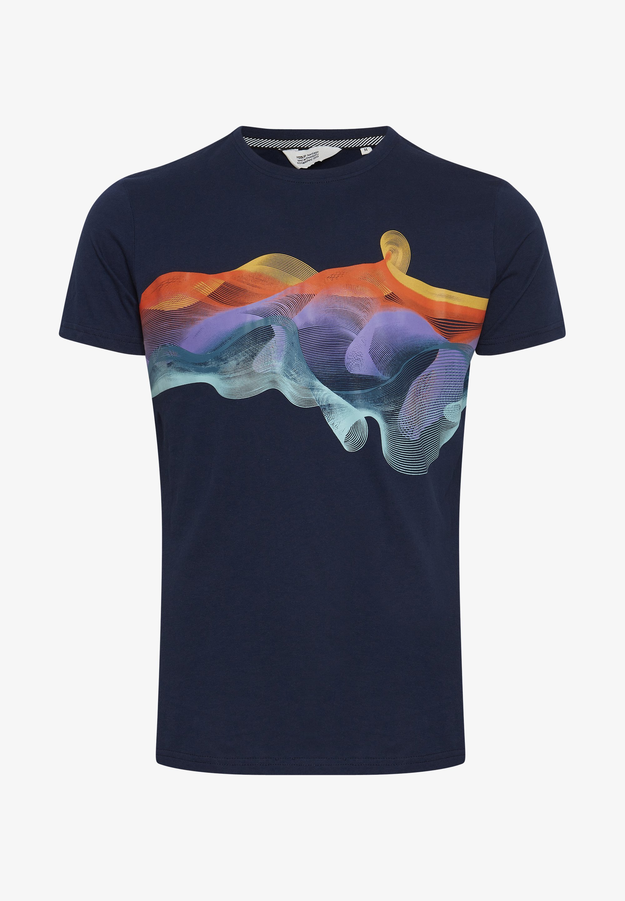 Effen SDPEDRO - T-shirt met print - insigneblauw