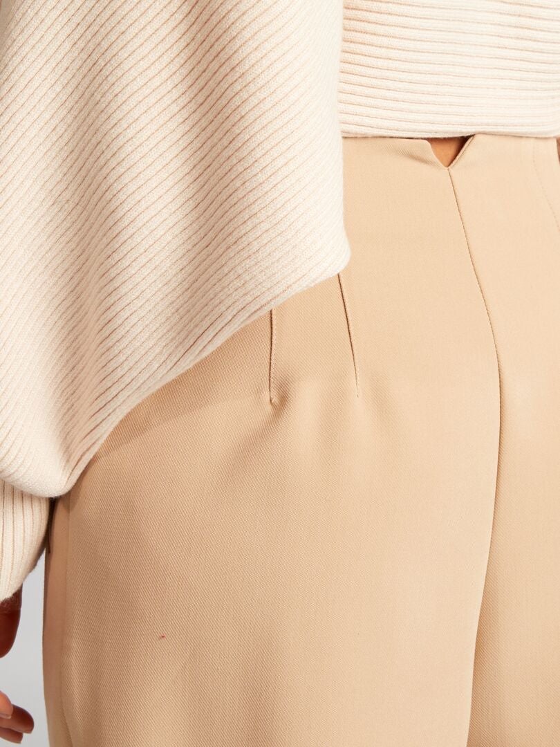 Rechte broek - BEIGE