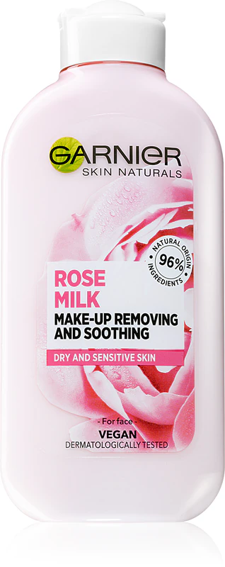 Leite Demaquilante Botânico Garnier Skin Naturals para Pele Seca e Sensível