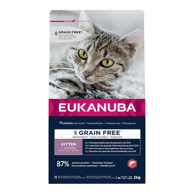 Eukanuba Kitten Senza Cereali Ricco di Salmone