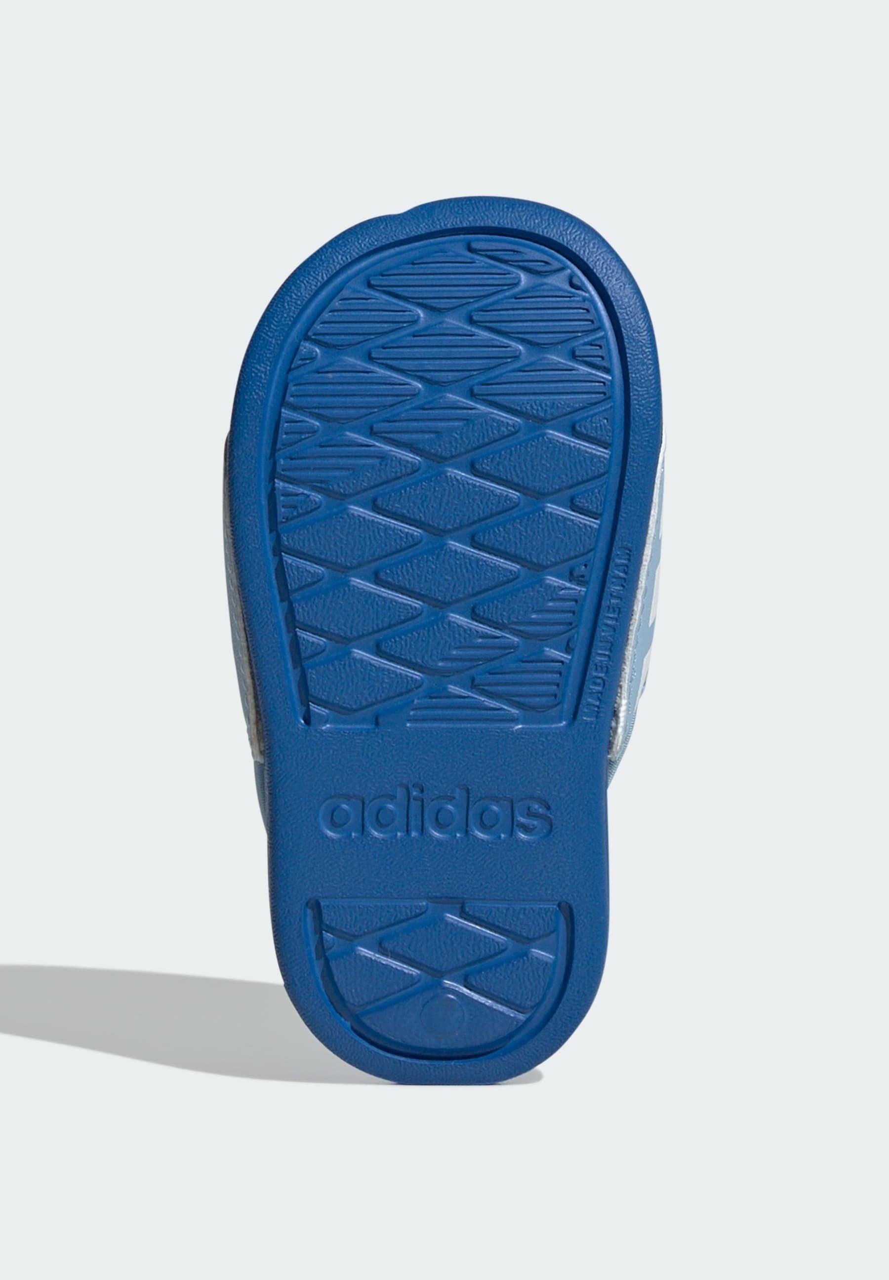 adidas Sportswear ADILETTE ESTRAP KIDS - Zwembadslippers - heldere lucht, wolken, wit, helder koningsblauw