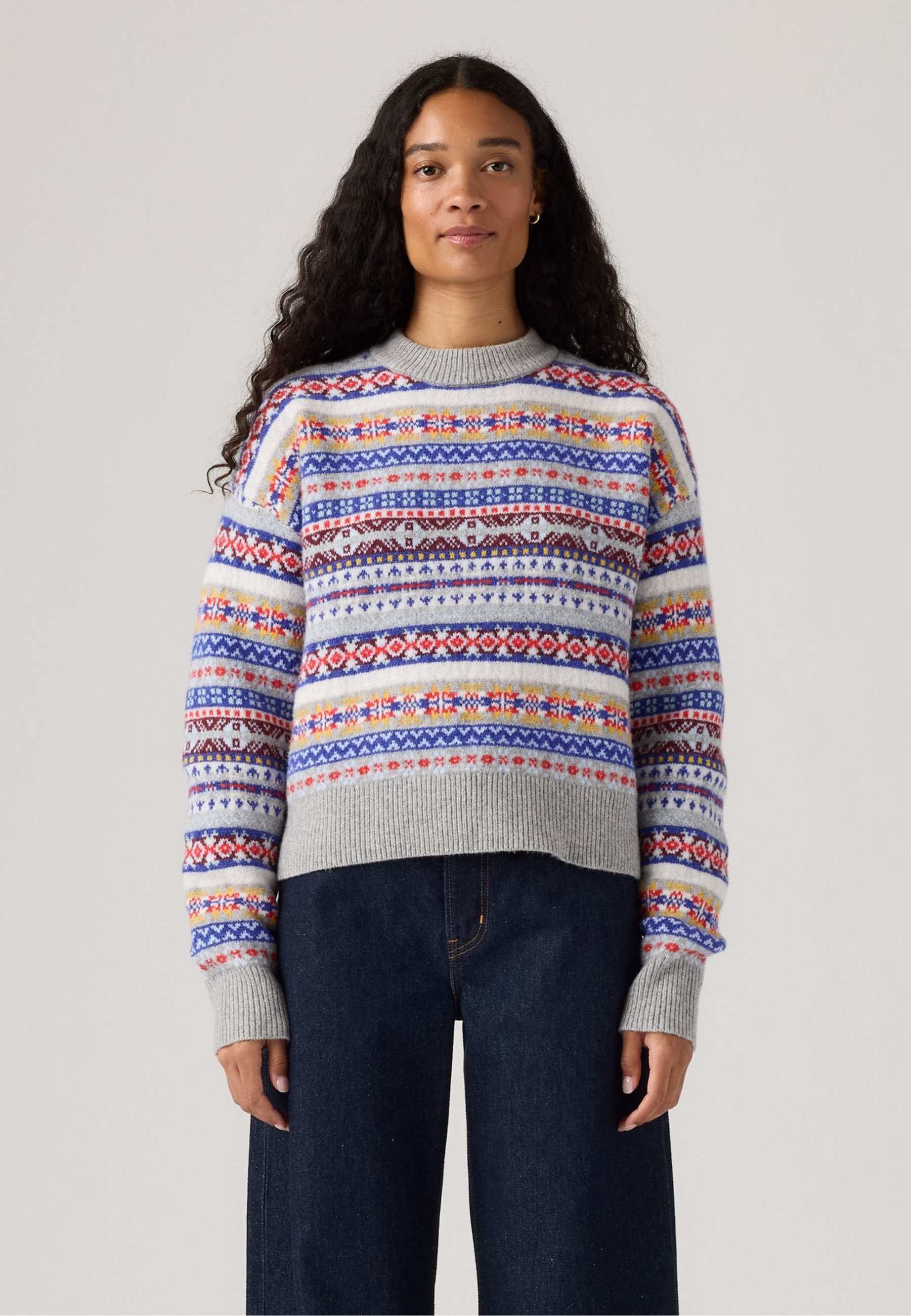 Levi's® INES - Maglione - Leandra Fair Isle Tawny Port in misto lana