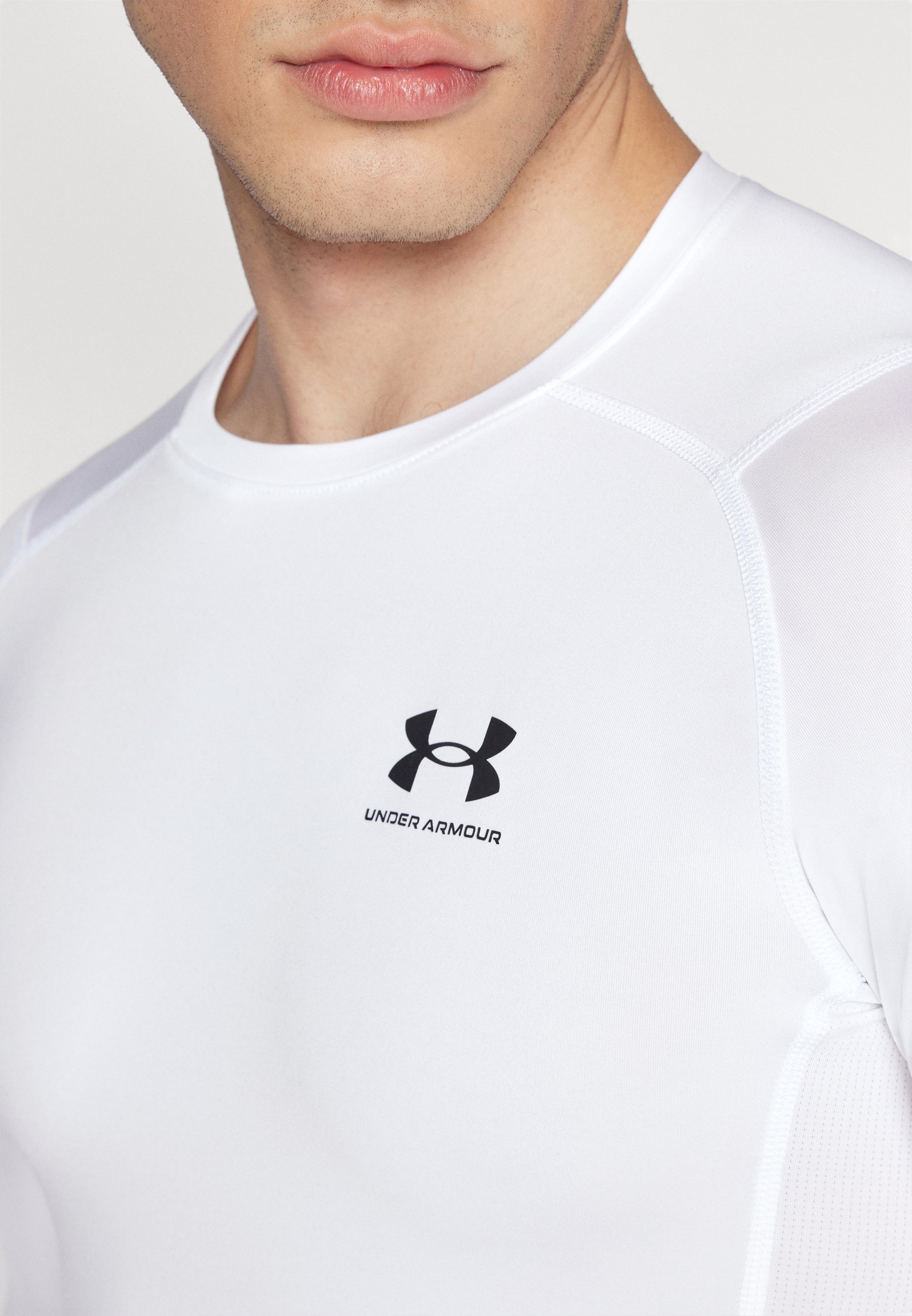 Maglia a maniche lunghe Under Armour HEATGEAR - bianca/nera