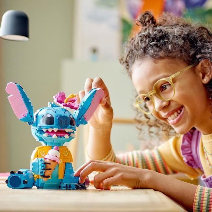 LEGO ǀ Disney 43249 Stitch, Jeu de Construction pour Enfants, Cornet de Glace et Figurine