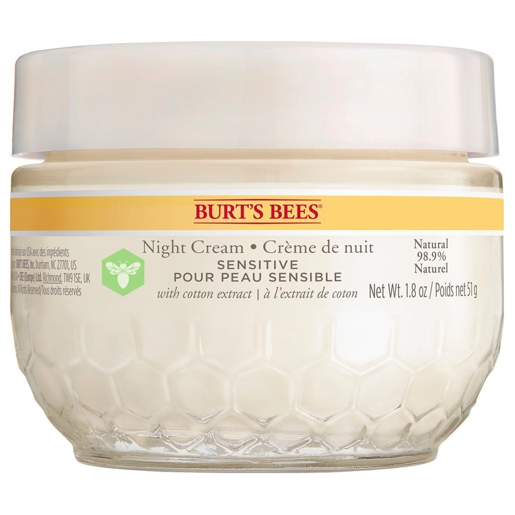 Burt's Bees jautrios odos naktinis kremas - 50 g