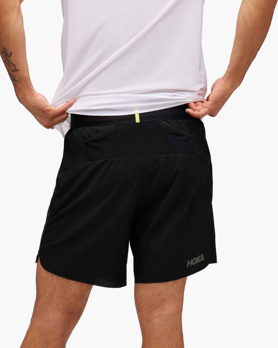 HOKA Glide 7-tompers Short avec slip noir