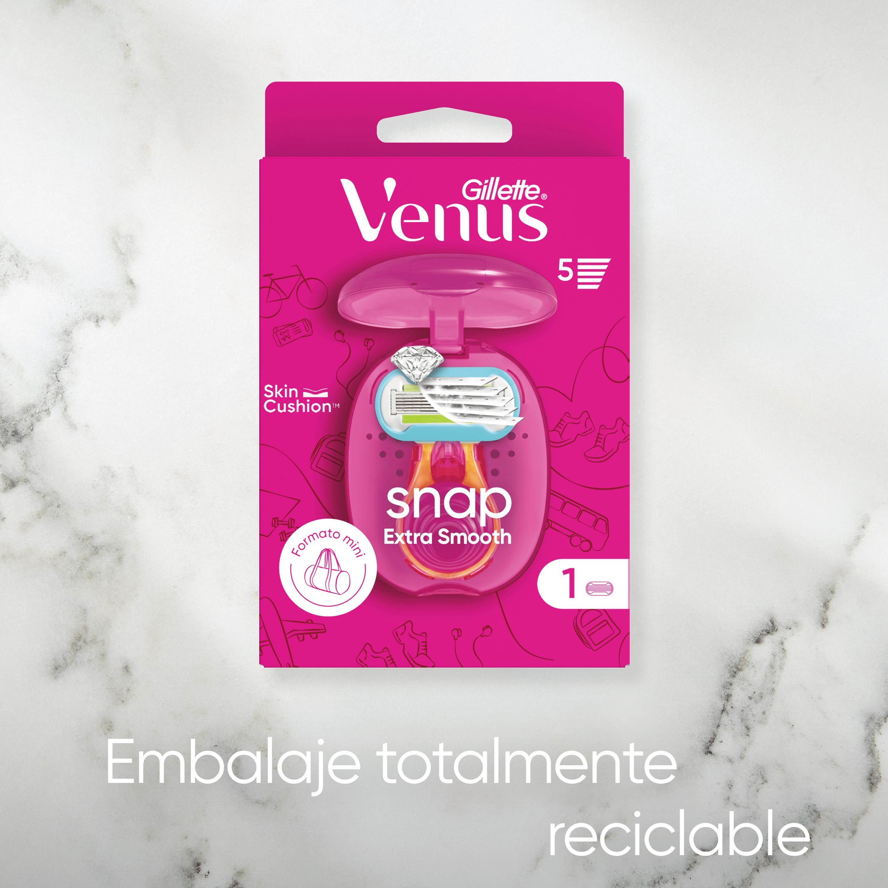 Venus Snap Razor Sieviešu skuvekļa asmeņi