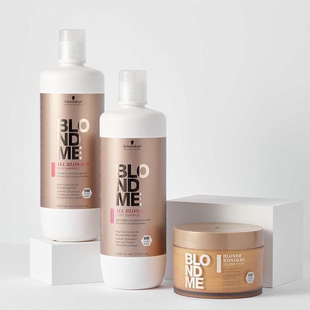 Schwarzkopf Professional BLONDEME Blonde Wonders auksinė kaukė plaukams, 500 ml