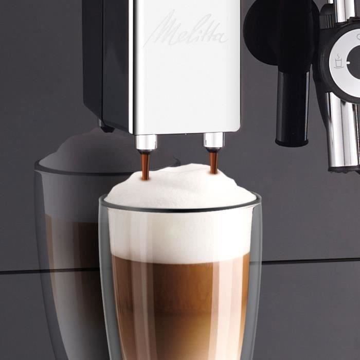 Machine à Café broyeur à Grain MELITTA Solo & Perfect Milk - Noir - Espresso - Auto Cappuccinatore - 15 bars