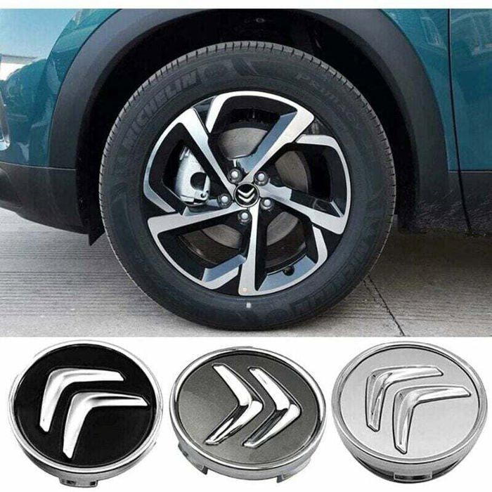 piezas de emblemas de 60 mm para ruedas de Citroën C4 Picasso C3 Berlingo C5 X7 C2 C1 DS3 ZX Xsara C8 DS DS4