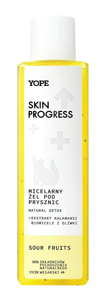 Yope Skin Progress Micelarny Żel pod prysznic Natural Detox - Sour Fruits