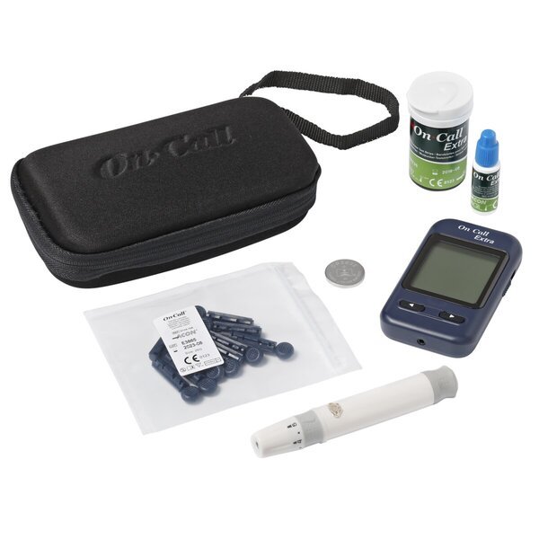 „Swiss Point of Care On Call Extra“ gliukozės matuoklis<br>Medicinos prietaisas
