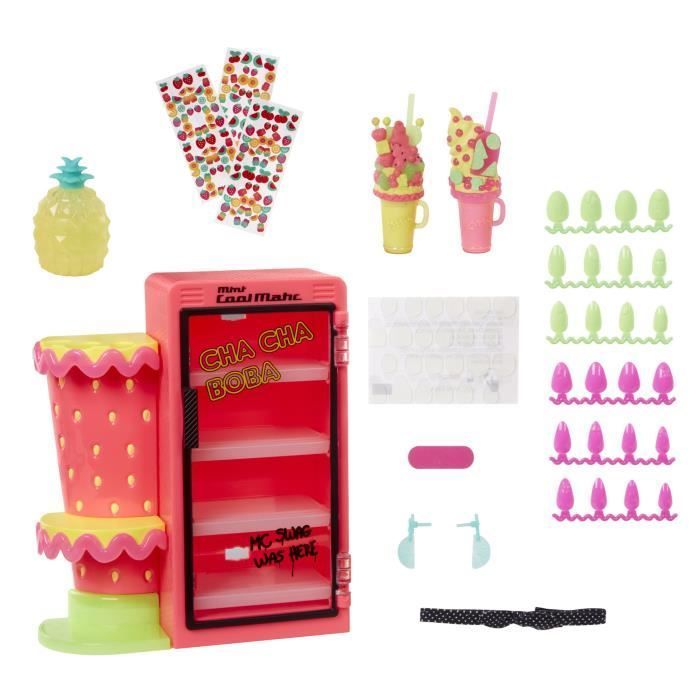 LOL Surprise OMG Sweet Nails™ - Nail Bar - Bambola alla moda Pinky Pops Fruit Shop - Tema frutta - Età 4+