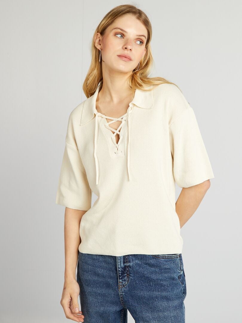 Jersey de punto - BEIGE