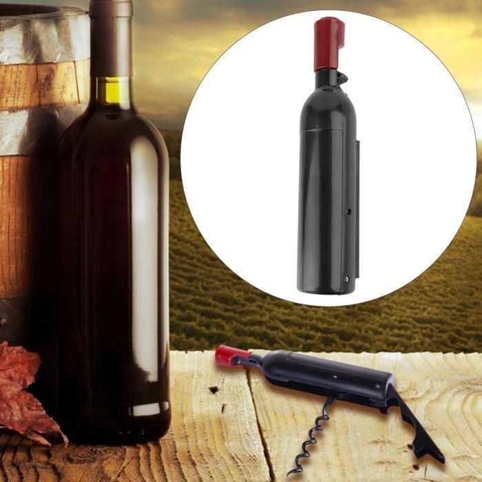 Ouvre-bouteille en plastique en forme de bouteille de bière et de vin Ouvre-bouteille de canette de bière Accessoires pour la