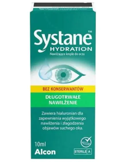 Systane Hydration, Nawilżające krople do oczu, bez konserwantów