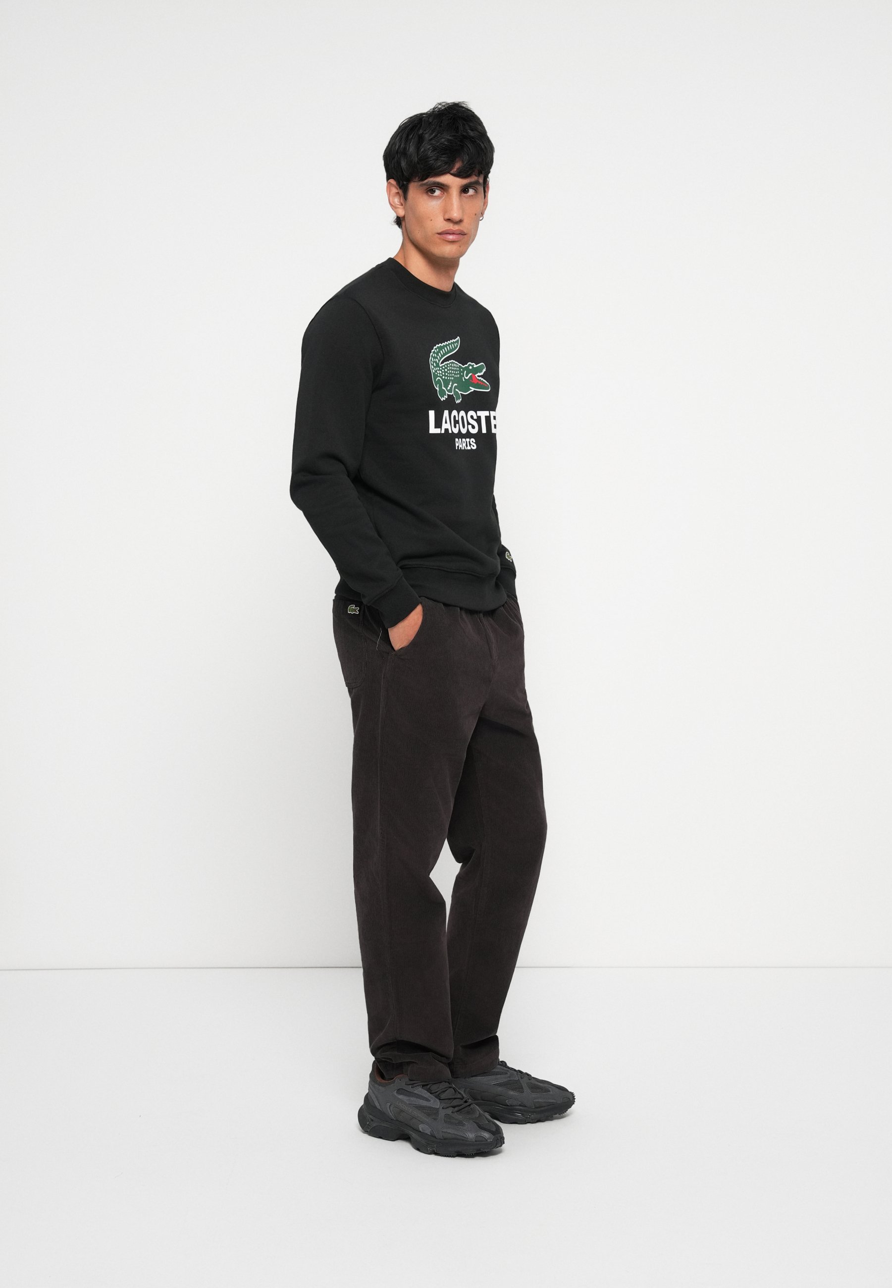Lacoste sweatshirt - zwart