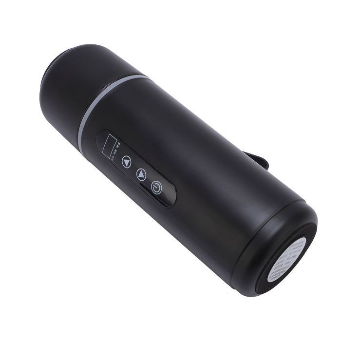 Hervidor eléctrico de viaje Shipenophy - 500 ml - 12V/24V - Acero inoxidable - Negro