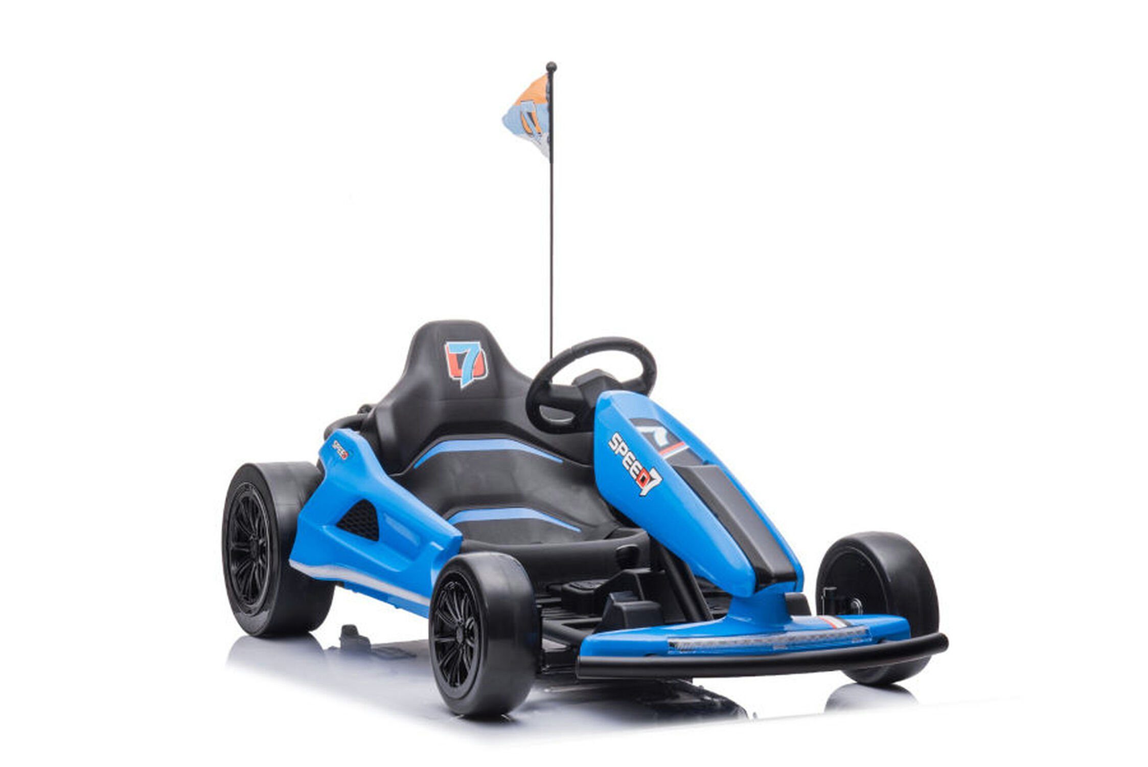 TPFLiving sähköinen lasten mönkijä eDrift - akku: 2 x 12 volttia/7Ah, kantavuus 60 kg, lasten auto - sähköauto - sähkökarting