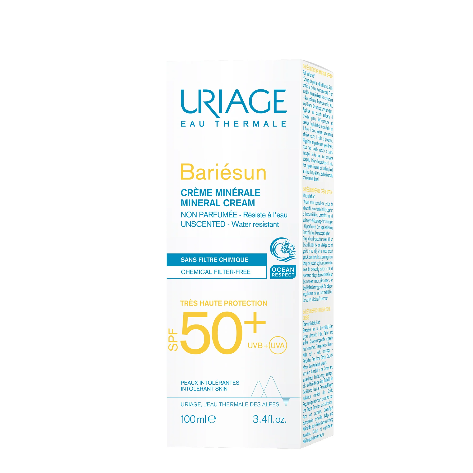 BARIESUN Crema Minerale SPF50+ - Crema solare corpo alta prot.