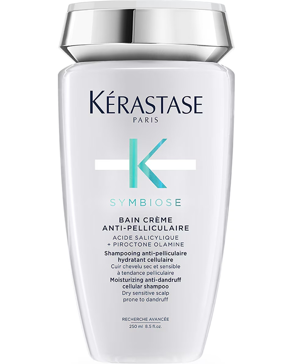 KÉRASTASE SYMBIOSE BAIN CRÈME ANTI-PELLICULAR Ενυδατικό σαμπουάν με κυψελοειδή σύνθεση κατά της πιτυρίδας, σε μορφή κρέμας.