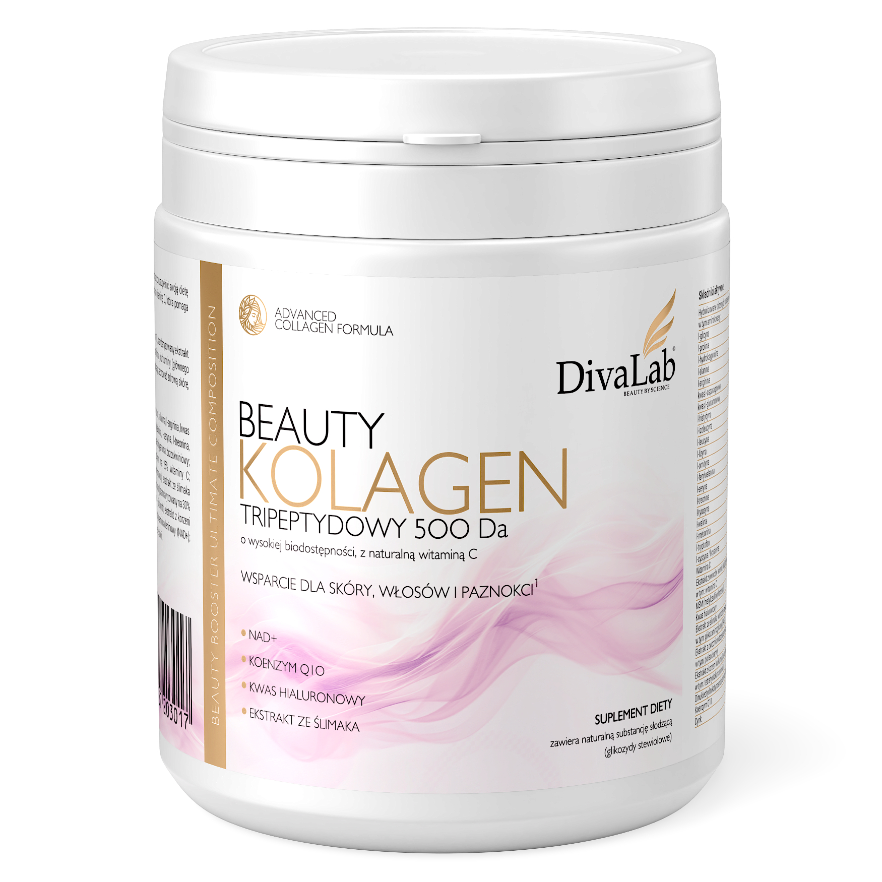 DivaLab Beauty Kollagen Nötkött Tripeptider 500 Da