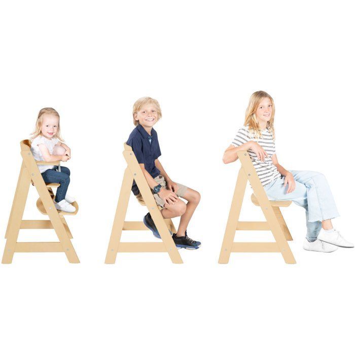 Convertible high chair - ROBA - LIV UP - From 6 months up to 70 kg - Organizer set included - Natural wood