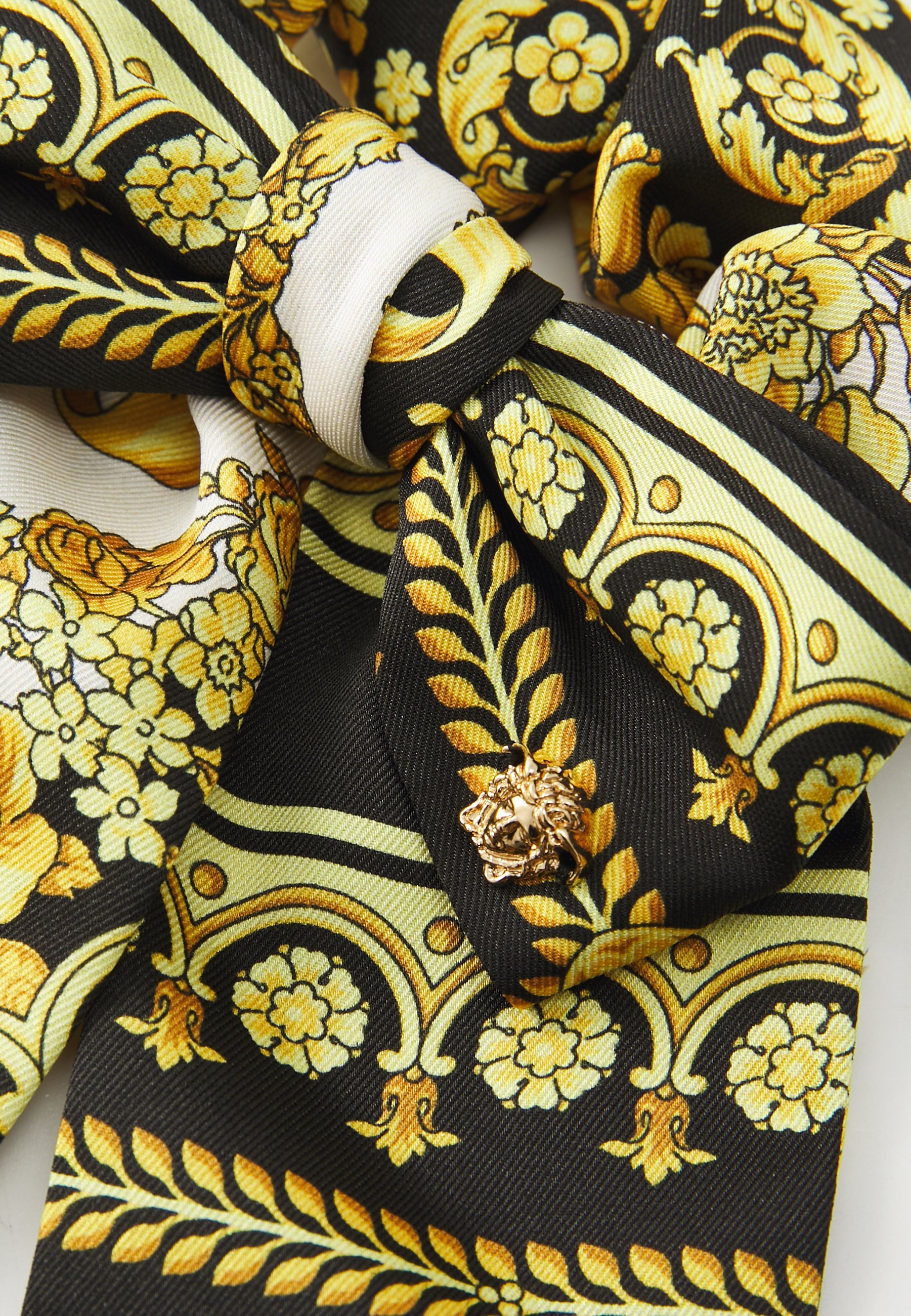 Versace ACCESSORI PER CAPELLI BIO BAROQUE 92 FOULARD KIDS UNISEX - Accessorio per acconciature - guscio d'uovo/nero
