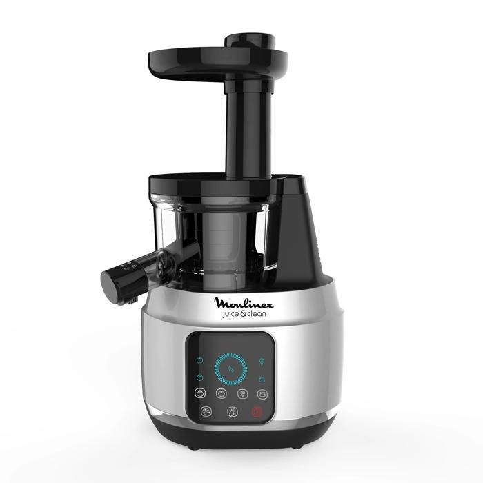 Extractor de zumo de aluminio MOULINEX ZU420E10 JUICE & CLEAN - Tecnología de fácil limpieza - Pantalla táctil intuitiva