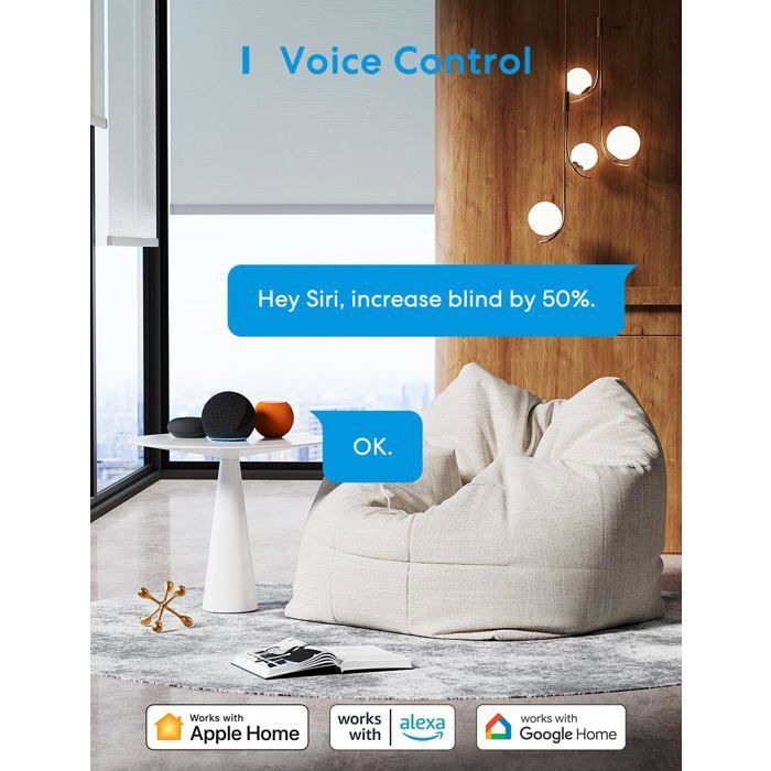 Interruptor para persiana enrollable con conexión WiFi - Compatible con Apple HomeKit y control remoto - SE REQUIERE CABLE NEUTRO