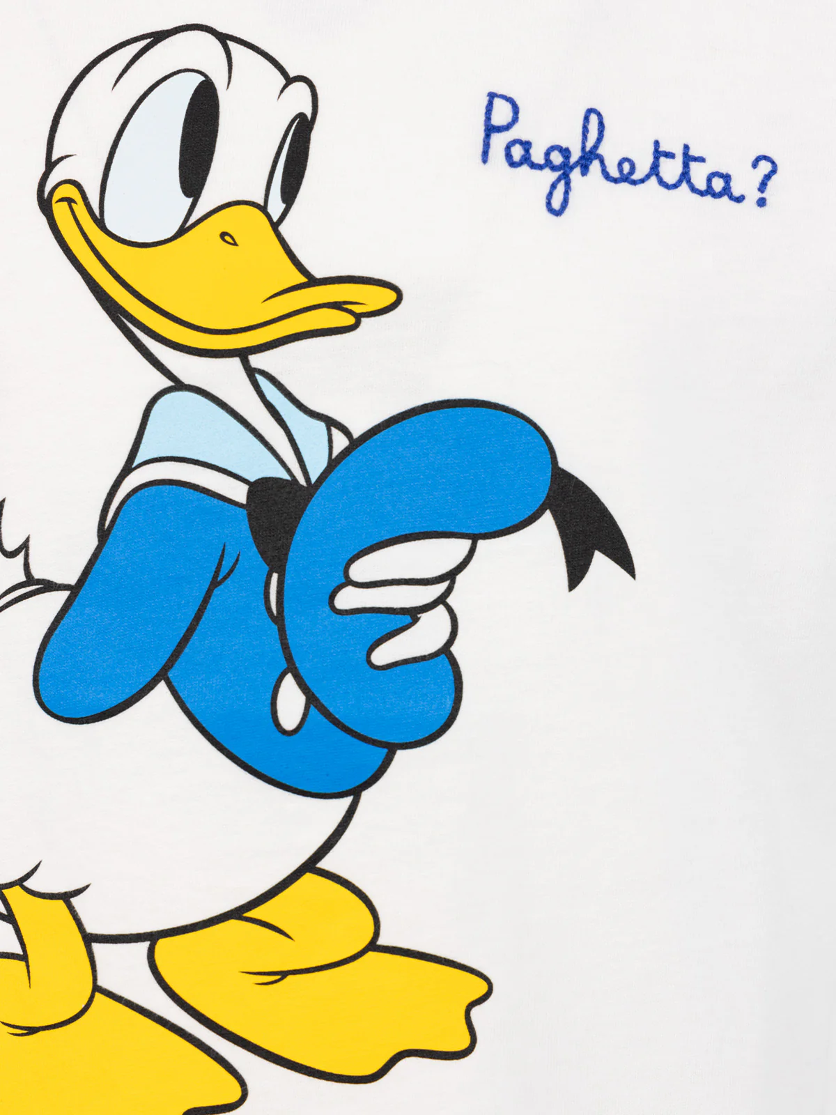 T-shirt in cotone pesante da bambino Cameron con stampa Donald e ricam