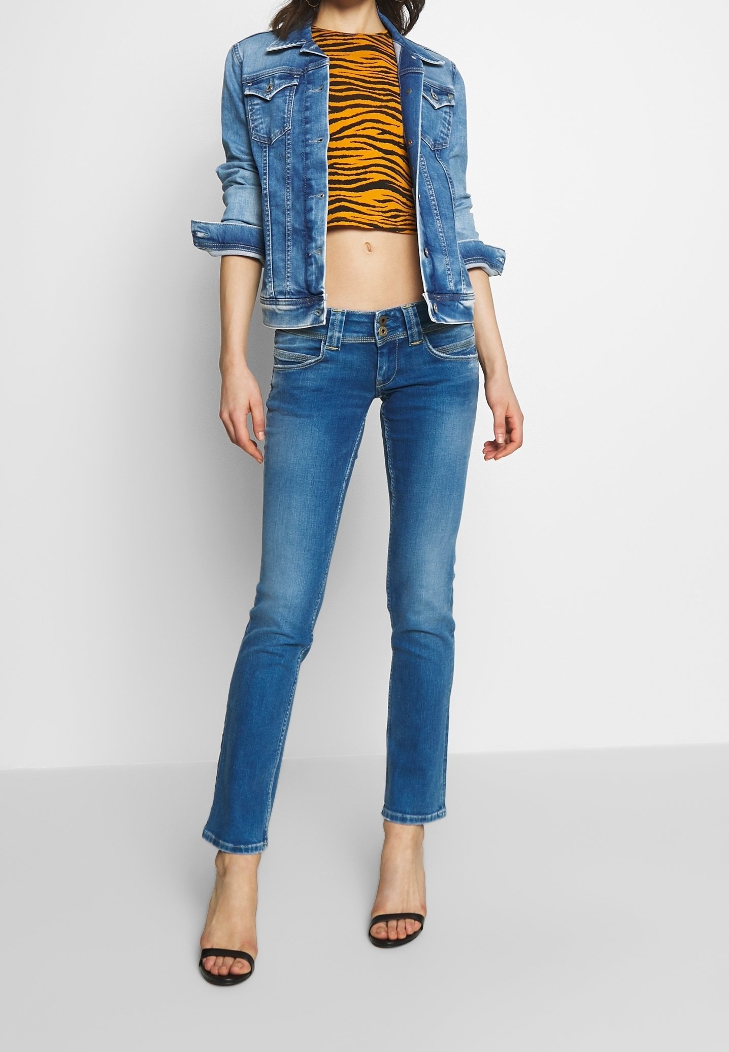Pepe Jeans Slim fit jeans - blauwe denim