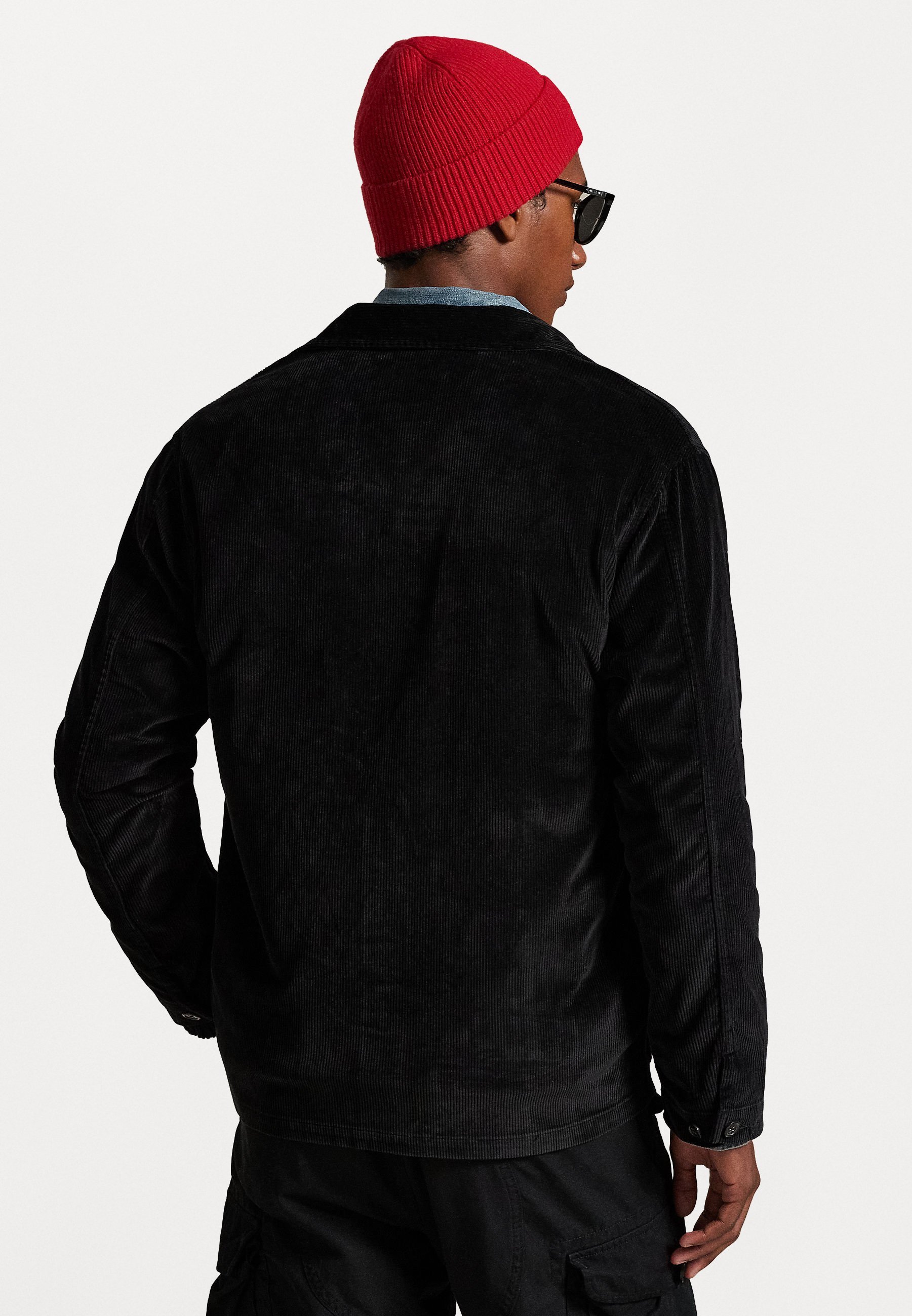 Polo Ralph Lauren SURCHEMISE UTILITAIRE EN VELOURS CÔTELÉ - Veste légère - noire