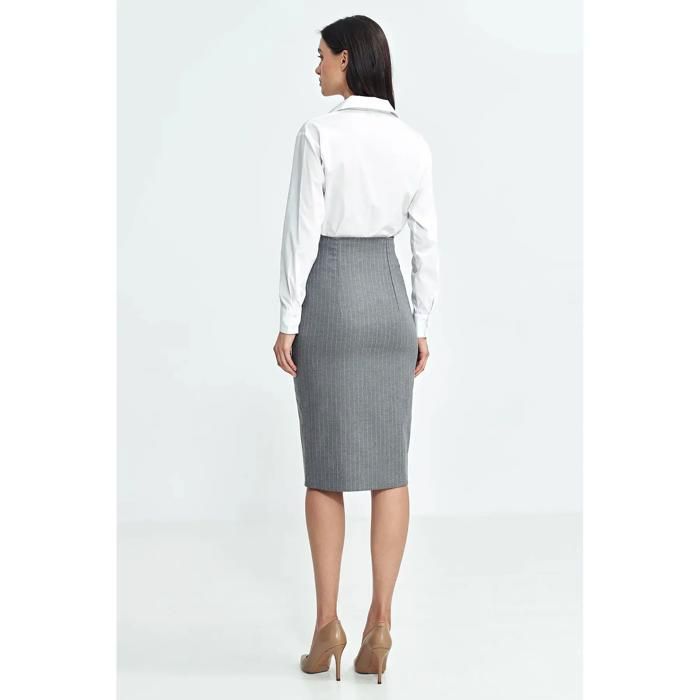 Nife Women's Striped Pencil Skirt