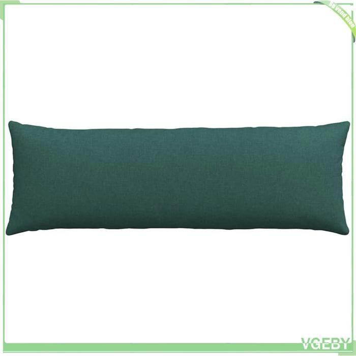 Cuscini per divano - ABI - 2 pezzi - Verde scuro - 120 x 40 cm - Fodere sfoderabili