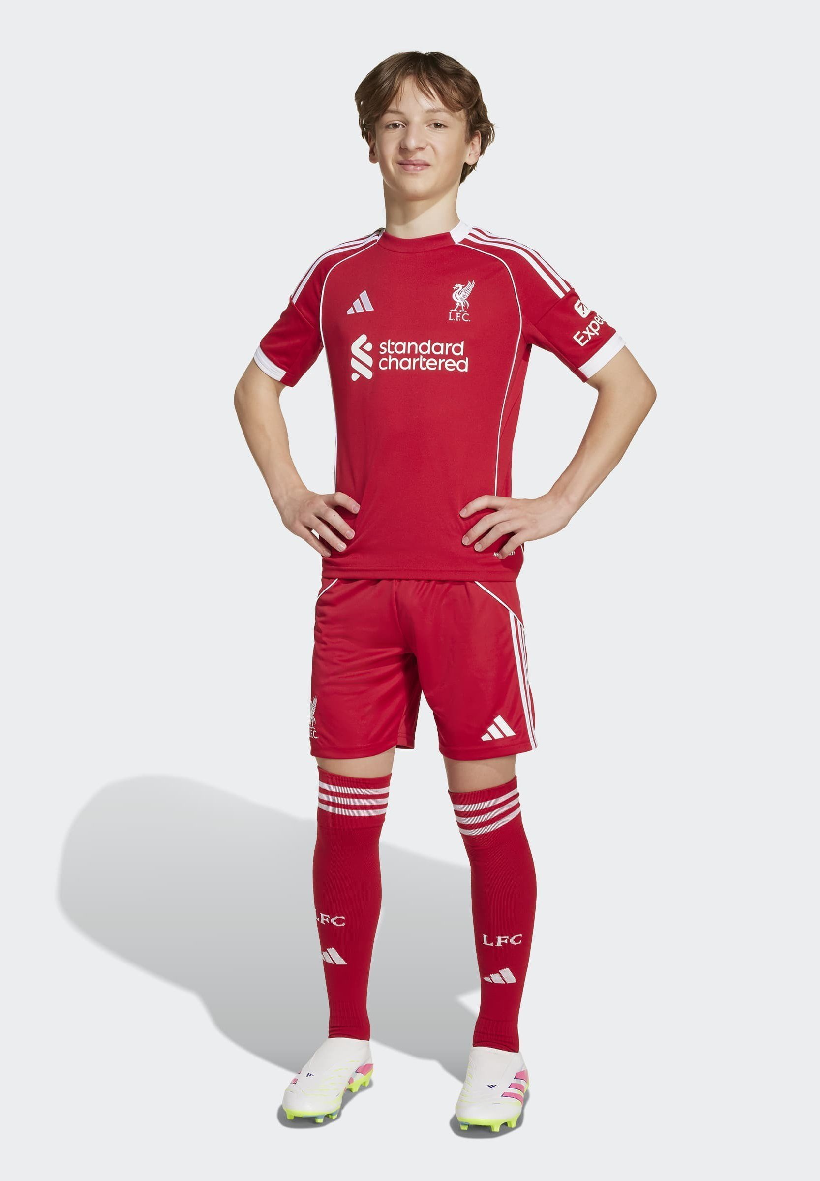 adidas Performance LIVERPOOL FC 25/26 DOMICILE - Short de sport - rouge fraise