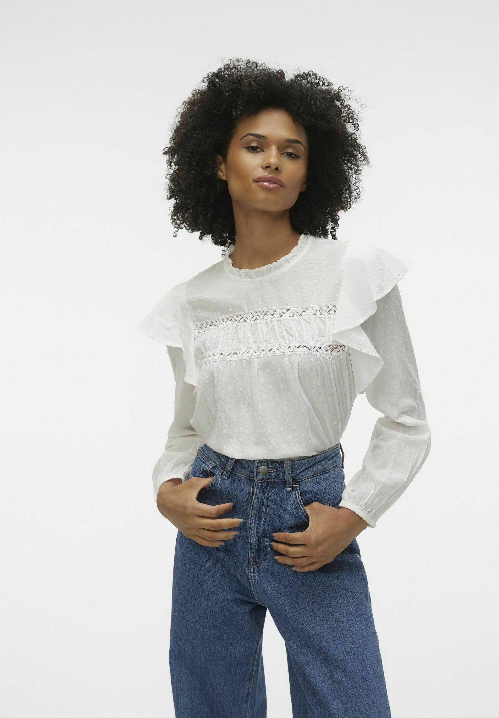 Vero Moda VMTRINE - Chemisier - blanc neige