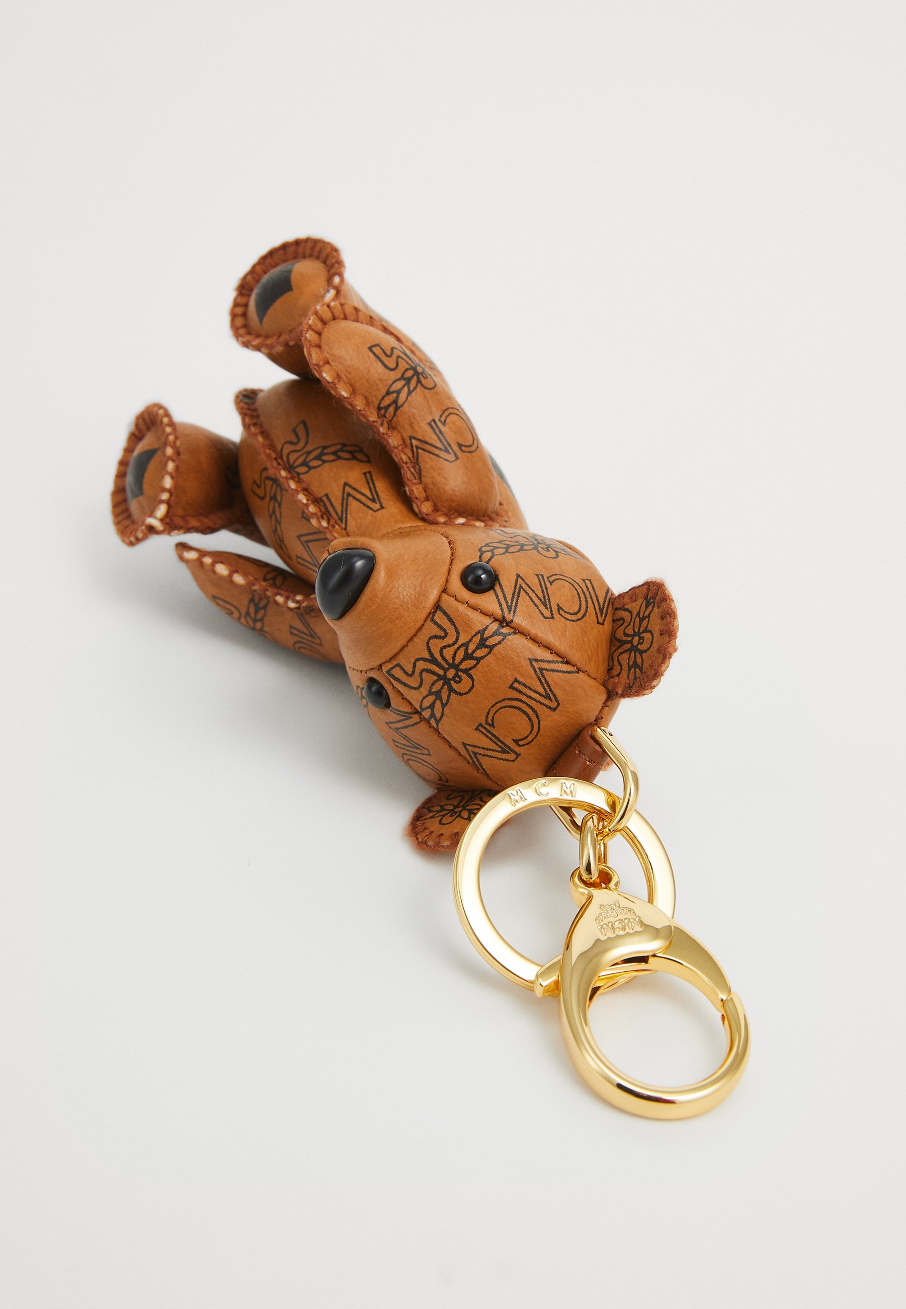 MCM AREN VISETOS 3D-Anhänger - Schlüsselanhänger - Cognac