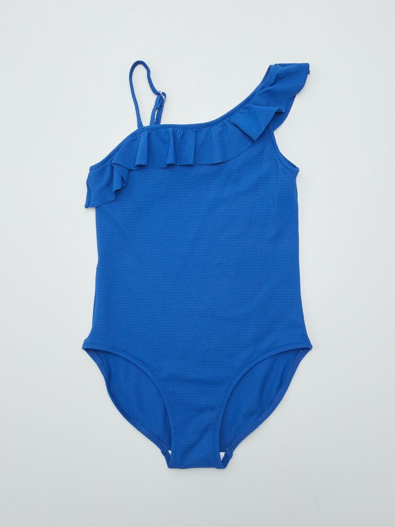 Asymmetrisch badpak uit één stuk - BLAUW