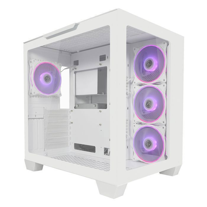 Gaming PC Case - LC-Power - Gaming 807W - 4 ARGB Fans - Tempered Glass - ATX Compatible - Wide Compatibility