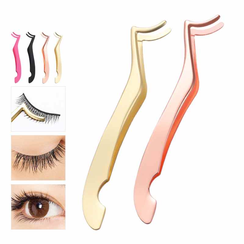 Herramientas aplicadoras Pinzas Alicates Rizador de maquillaje auxiliar falso Pinzas para ojos Hipocampo Pestañas