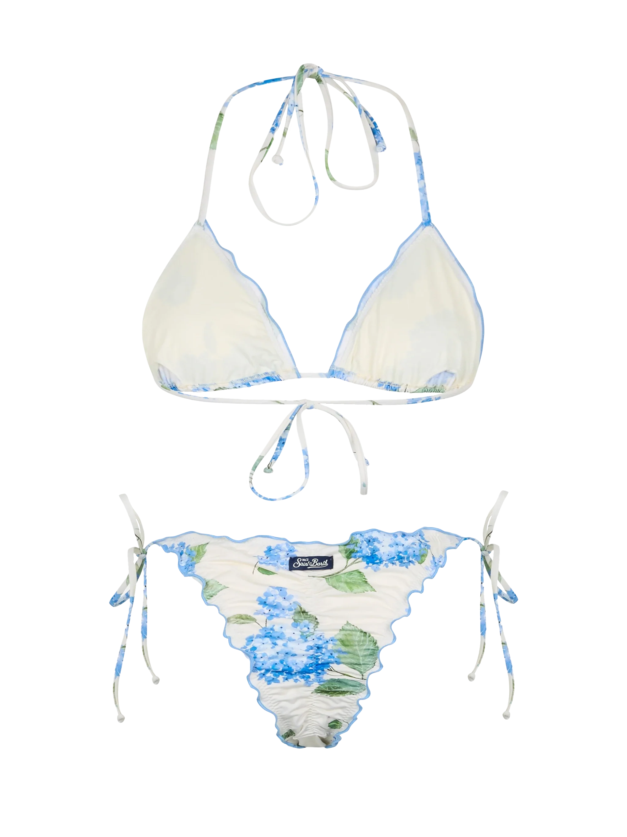 Sagittarius Miami Klassieke Driehoekige Bikini met Bloemenprint voor Dames
